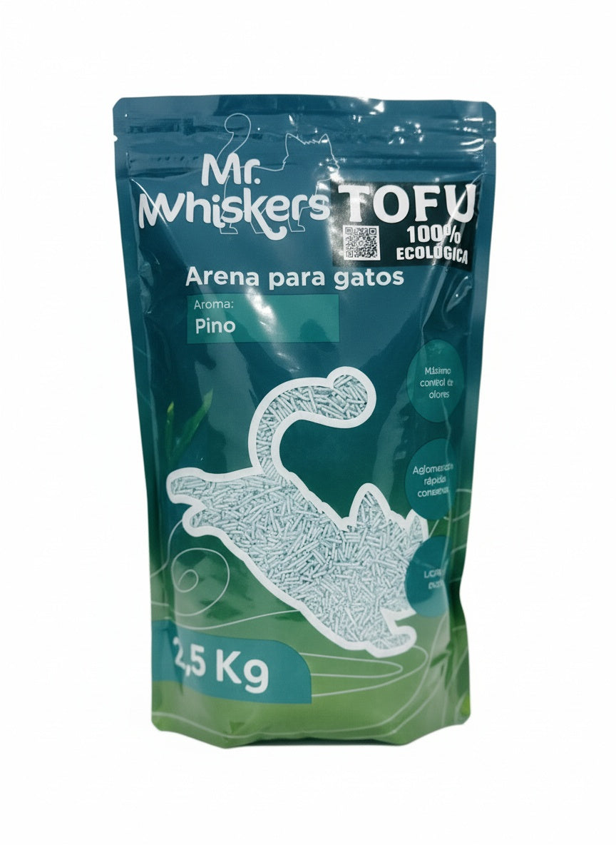 Arena sanitaria de Tofu 2.5 kg aroma pino