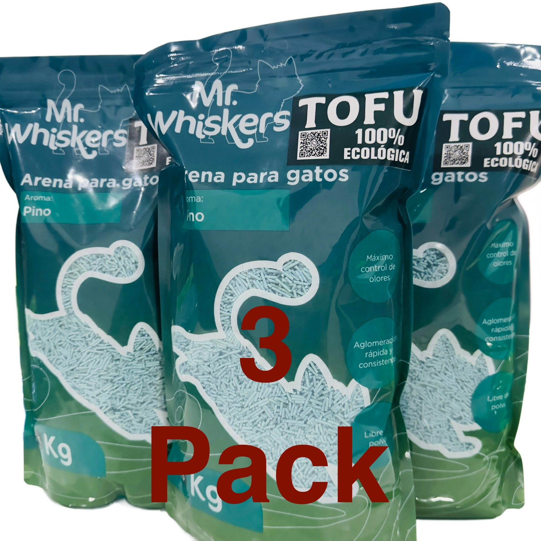 Arena sanitaria de Tofu 7.5 kg  aroma pino